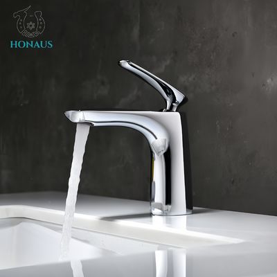 Elegant Wash Basin Faucet Mixer 0 To 90 Degree Copper Hotel Apartment Deck Mounted